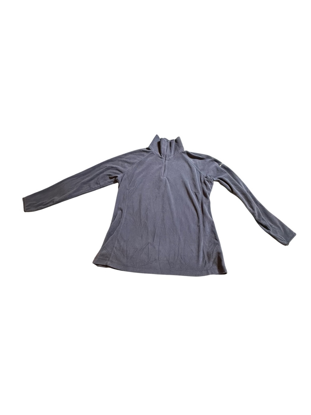 Columbia Womens XL Blue Fleece 1/4 Quarter Zip Pullover Sweater Cozy Gorpcore
